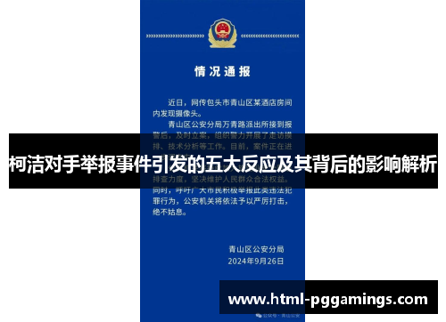 柯洁对手举报事件引发的五大反应及其背后的影响解析